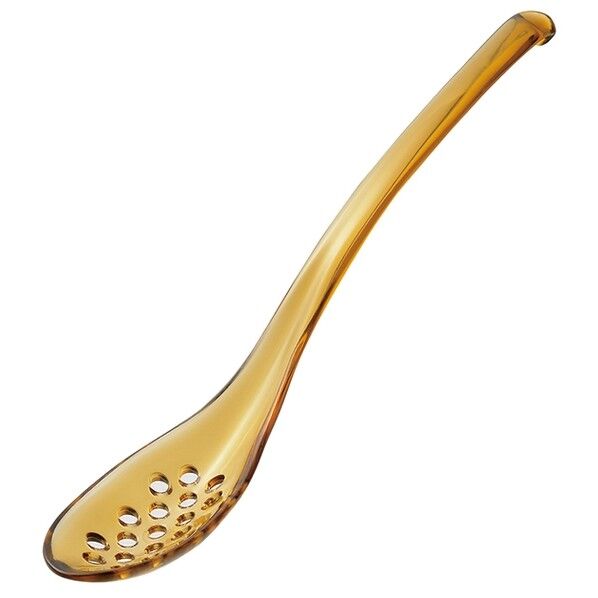 107THA(アンバー) スリムレンゲスプーン 穴あき トライタン 10201110 1個