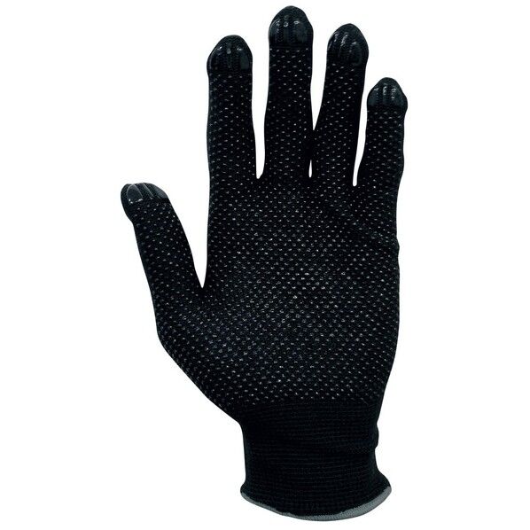 滑り止め手袋 シリコンプラス ハード ブラック S FT-3142-1P 1双