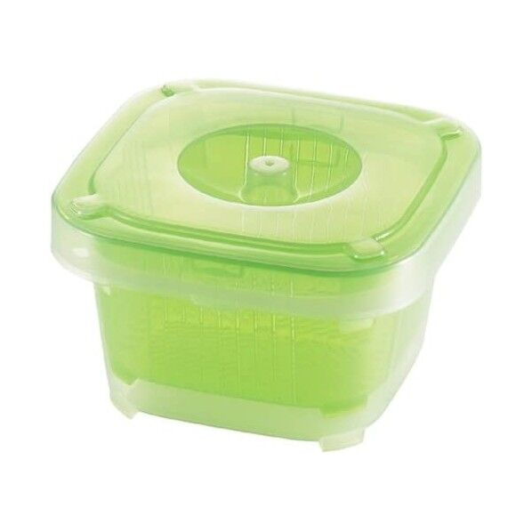 角型ボウル&ザル グリーン MW-031 1個