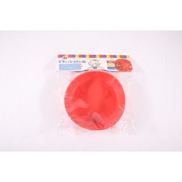 ピタッとシリコン皿 レッド PD-01 1個