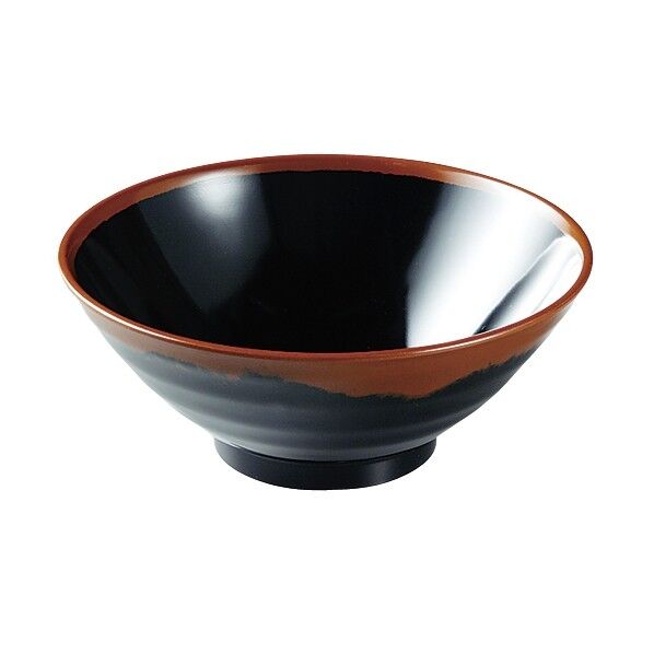 メラミン「長次郎窯」 そば丼(小)