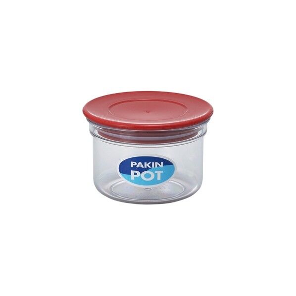 パッキン付ポット レッド 350mL 1037R 1個