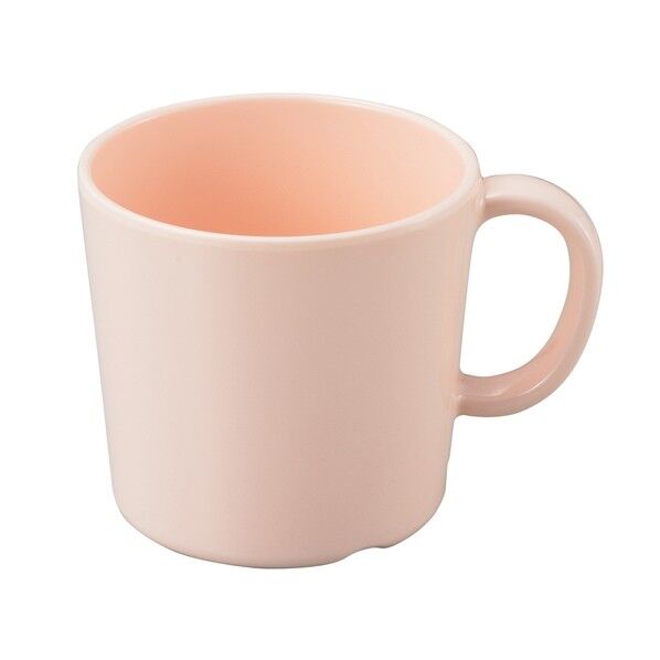 手付きコップ ピンク