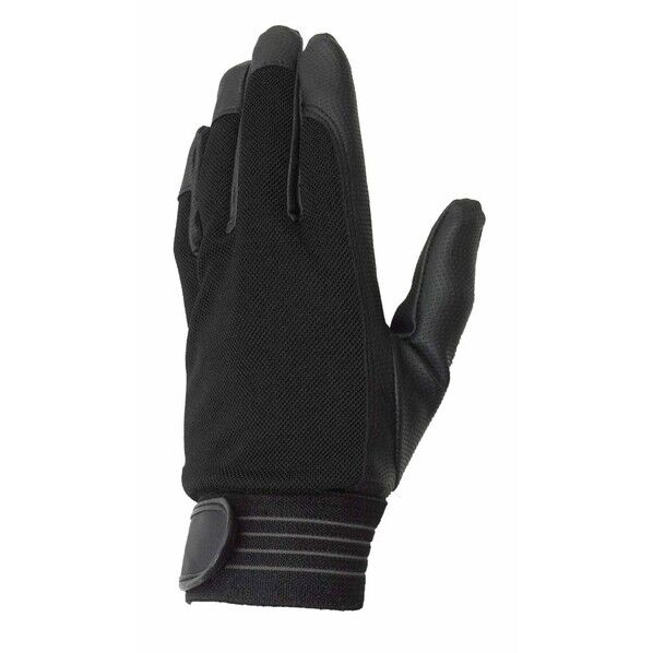 PU甲メリヤス マジック付手袋 ブラック M FT-3714 1双