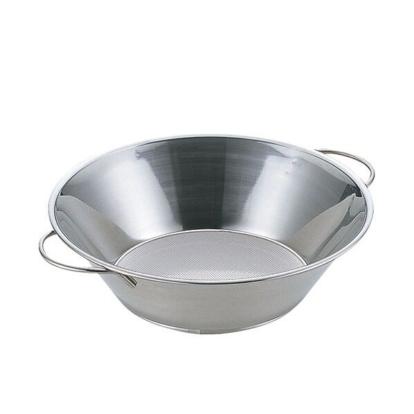 UK18-8両手ハンドルパンチング油こし 21.5cm AAB1621 1個