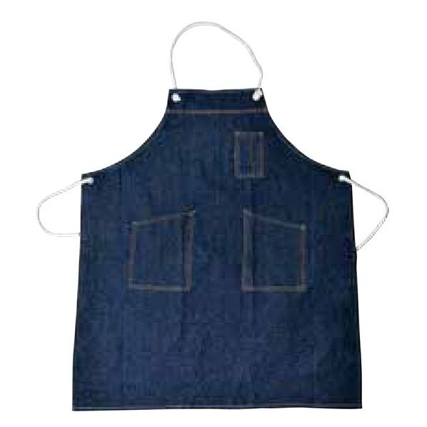 エプロン 白ヒモデニムエプロン NS-60 ブルー 1枚