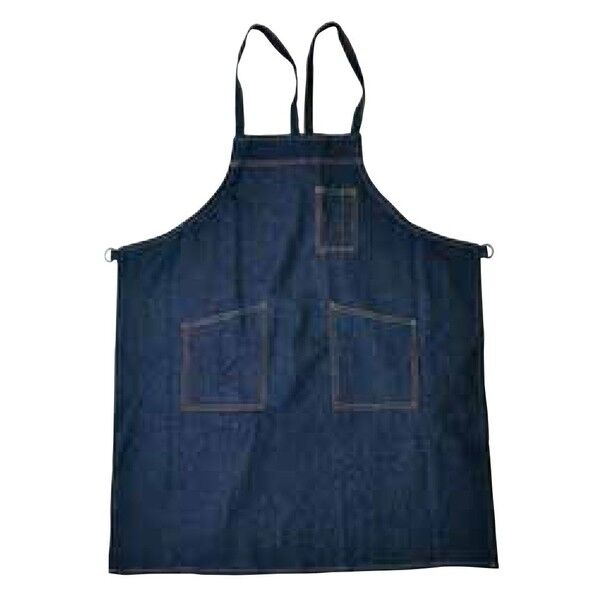 エプロン 共ヒモデニムエプロン NS-70 ブルー 1枚