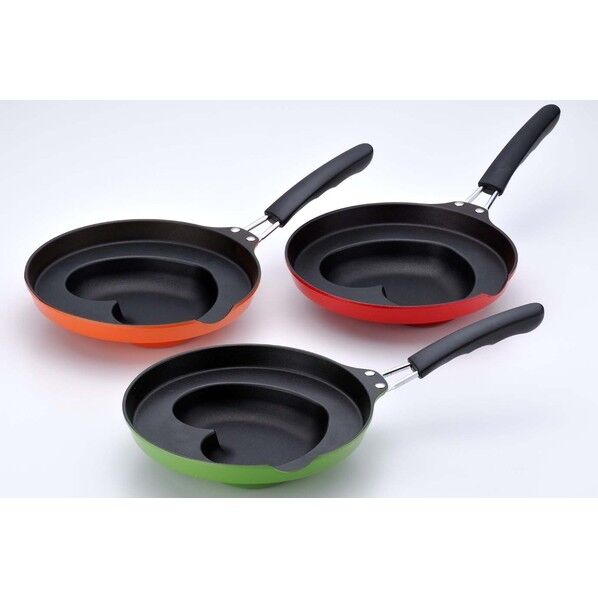 ハートのオムフライパン オレンジ KS-2830 1個