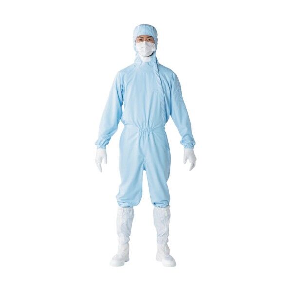 フード一体クリーンスーツ FX122C ホワイト 5L FX122C-01-5L 1点
