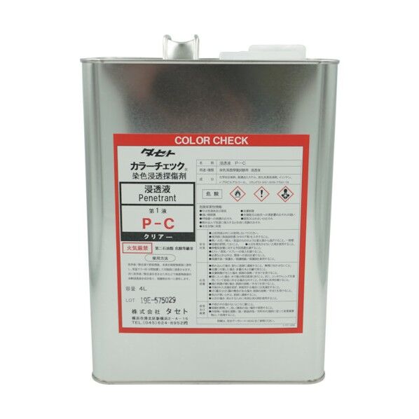 カラ-チェック浸透液 P‐C 透明 4L PC.4 1点