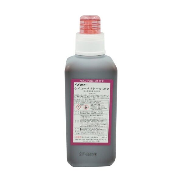 タセト 蛍光漏洩検査用添加剤(油漏れ用)ケイコ-ペネト-ルOF2 1L 茶 KPTOF2.1 1点