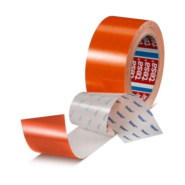 高耐久ラインテープ テサ60960 オレンジ 50mm×20m 60960-50-20OR 1点...