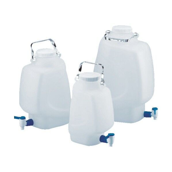 活栓付タテ型タンク(PP製) 5L 683240 1本