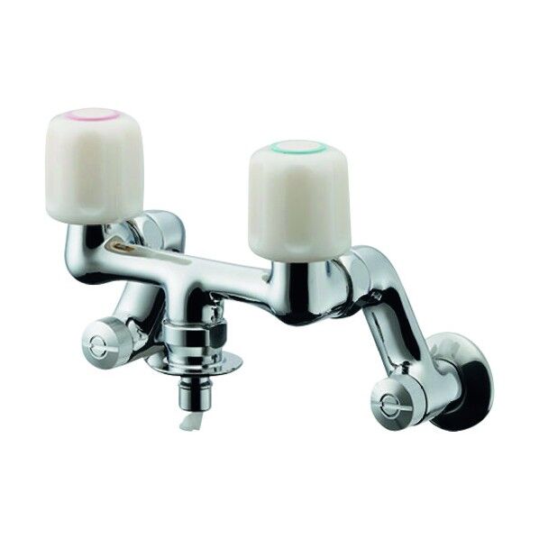 洗濯機用混合栓(ストッパーつき)