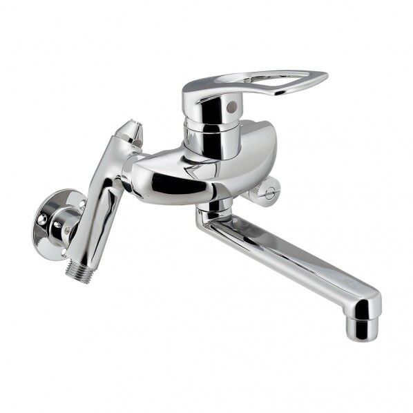 シングル混合栓 増設クランク付