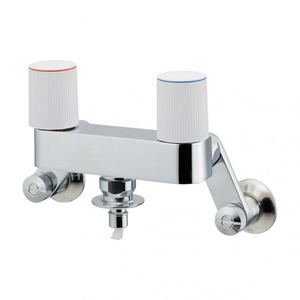 洗濯機用混合栓(ストッパーつき)