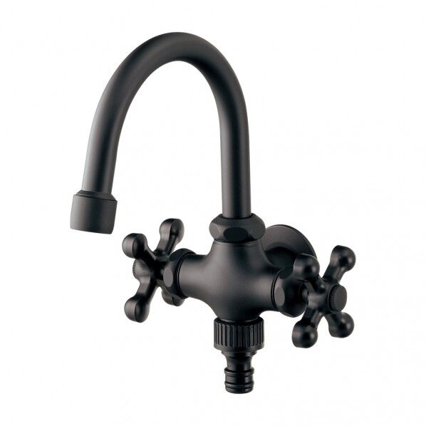 双口横形スワン水栓