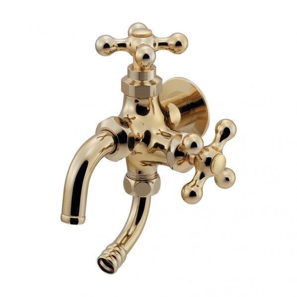 双口万能ホーム水栓（凍結防止つき･アンティークゴールド）