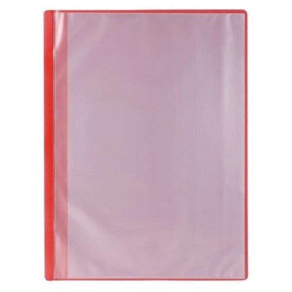 薄型クリアブックA4 横入れ 10ポケット レッド