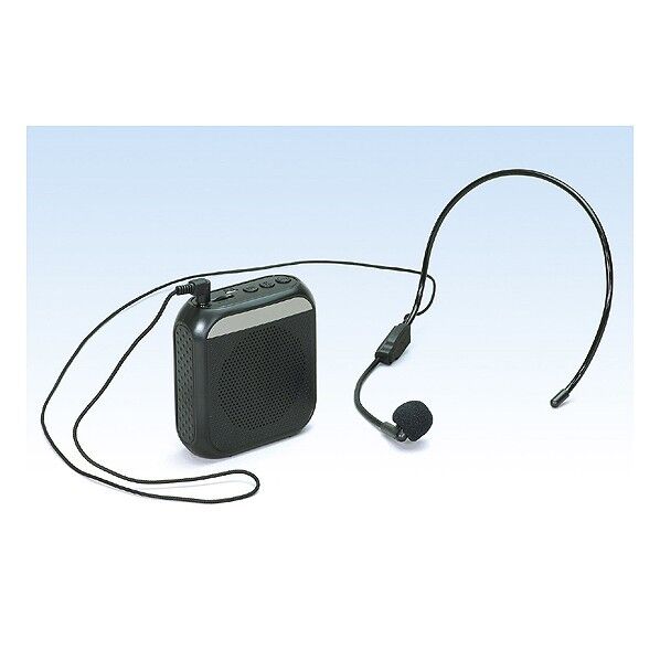ハンズフリー小型拡声器 黒