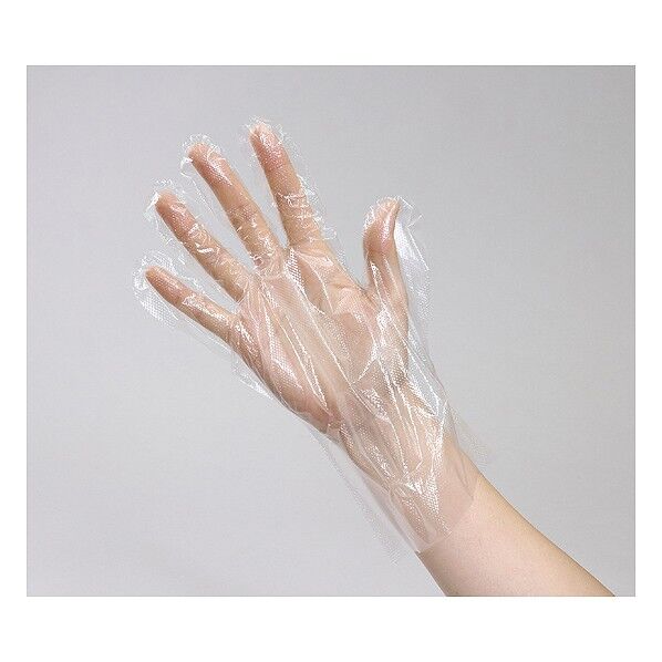 大人用ビニール手袋100枚/箱入