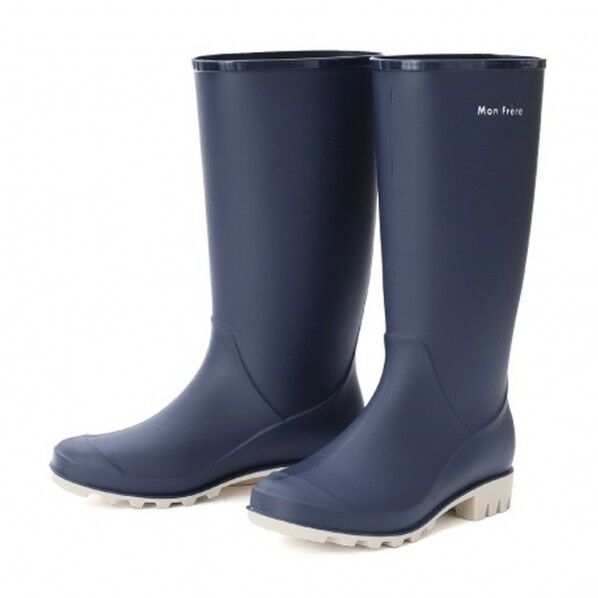 レインロングブーツ S 紺