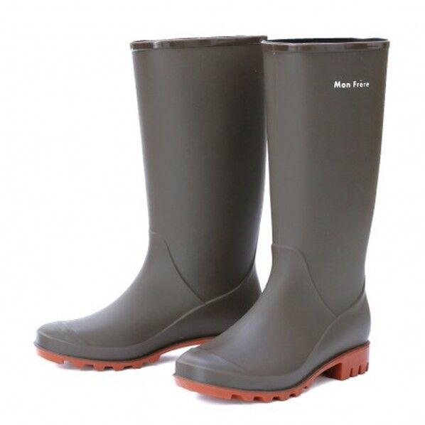 レインロングブーツ S ブラウン