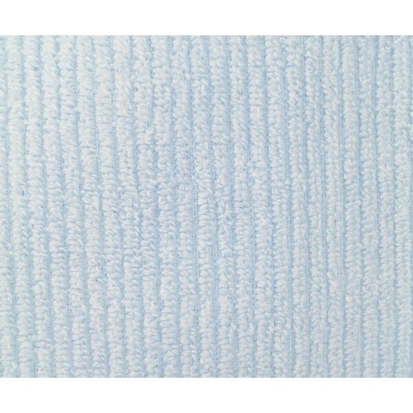  大判バスタオル あぜ織り リブカラー 約70×140cm ブルー LN601401 1個