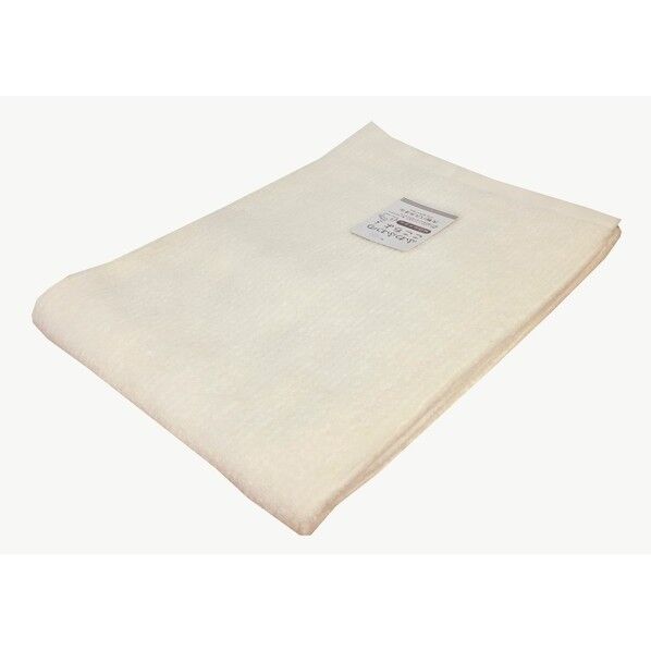  大判バスタオル あぜ織り リブカラー 約70×140cm アイボリー LN601413 1個