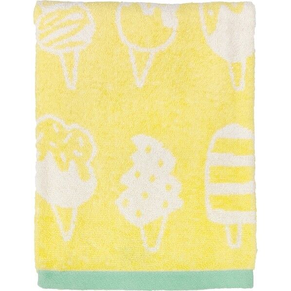 バスタオル モアシリーズ 約60×120cm アイスピンクイエロー BO474603 1個