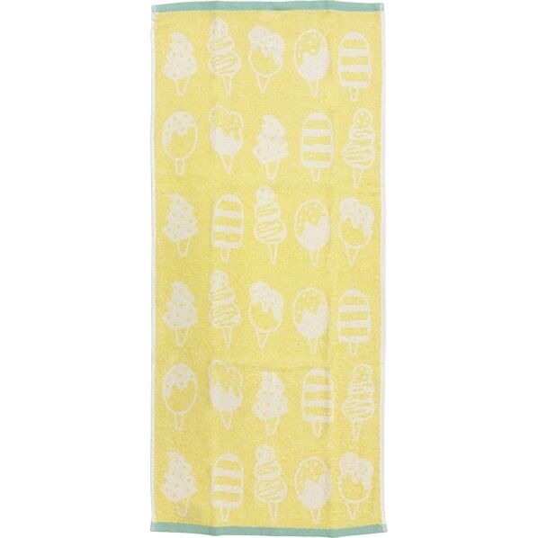  フェイスタオル2枚組 モアシリーズ 約34×80cm アイスピンクイエロー FO474603 1個