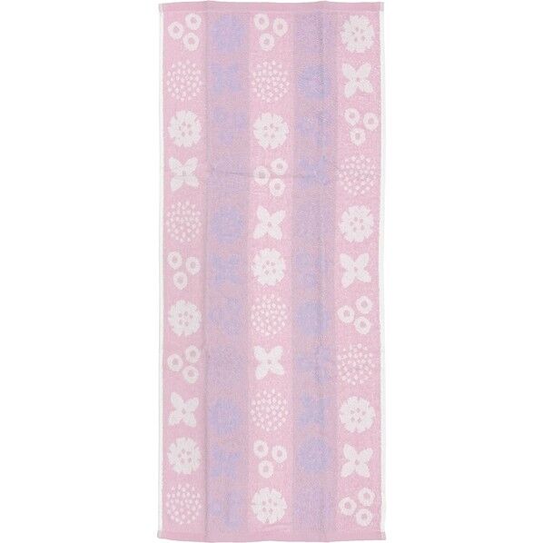  フェイスタオル2枚組 モアシリーズ 約34×80cm フラワーピンク FO474702 1個