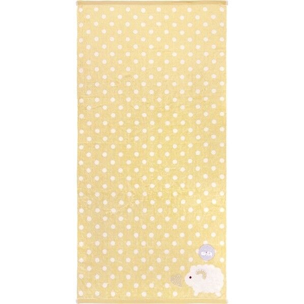 バスタオル ハーティーアニマル ひつじベージュ 約60×120cm 1枚 BO490628 1個