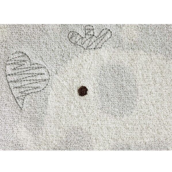  ウォッシュタオル ハーティーアニマル 約34×35cm ぞうグレー WO490629 1個