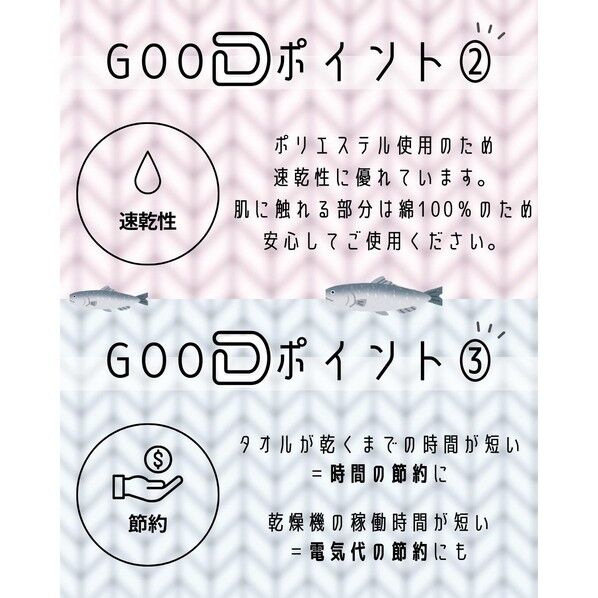  ウォッシュタオル3枚組 抗菌速乾Dヘリンボーン 約34×35cm ブルー WO600601 1個