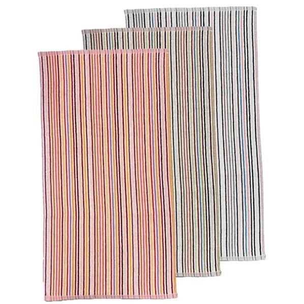 バスタオル3枚組 残糸エコリバーシブル ランダム 約60×120cm 3枚 BO446600 1個