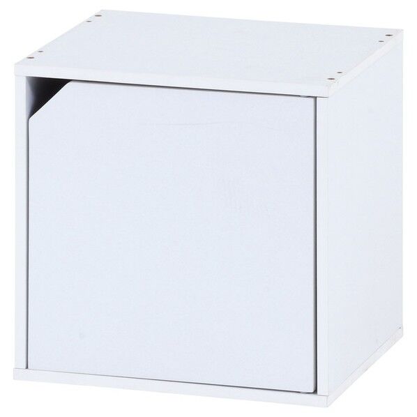 キューブボックス 扉付き ホワイト 61-783-95-3 61-7322-03 1点