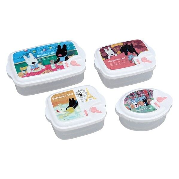 リサとガスパール レンジ容器 4点セット