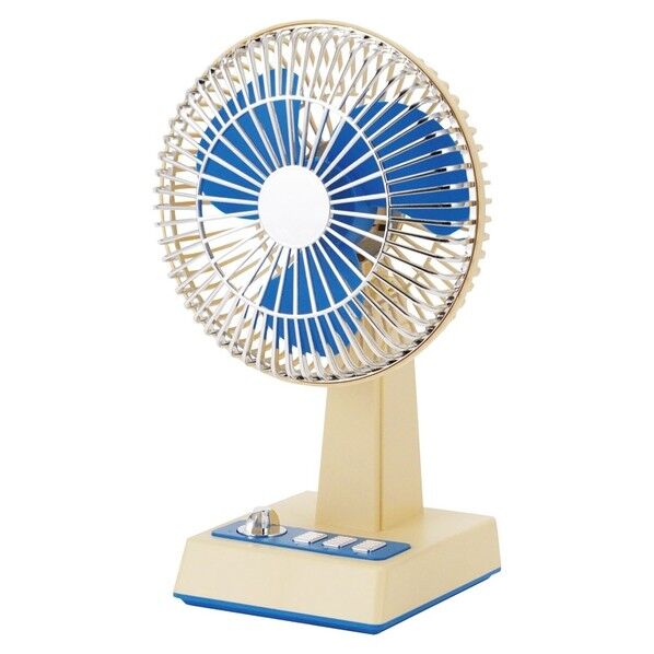 レトロ卓上 扇風機 暑さ対策 幅17×奥行13×高さ28cm 6300071575 1個...