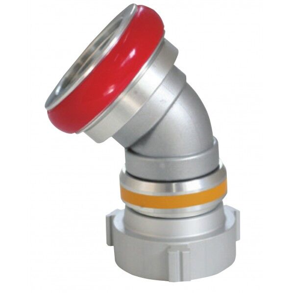 消防用媒介金具 アルミ製 スイベル中継口媒介(ストレーナー入リ)