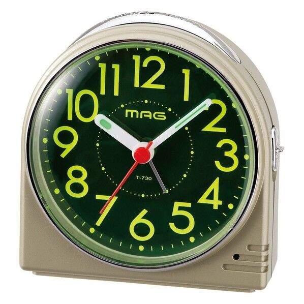 MAG 目覚まし時計 蛍 90×85×38mm T-730 CGM-Z 1個