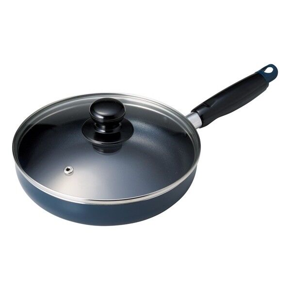 スティージーII IH対応ガラス蓋付フライパン18cm