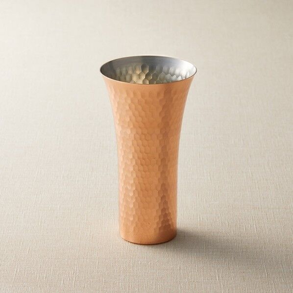 純銅ビアカップ ケース・蛍光グリーン/ビット・グレー 径80×150mm 1つ