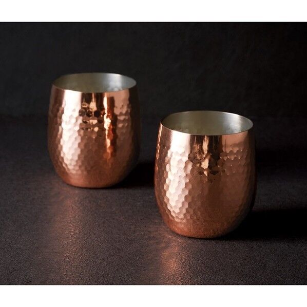 純銅ロックカップ 2PCセット 径70×85mm 1つ