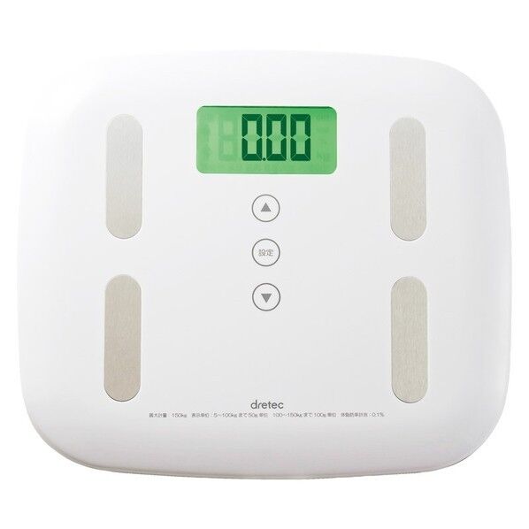 体重体組成計 ピエトラプラス ホワイト 280×28×245mm BS-238WT 1