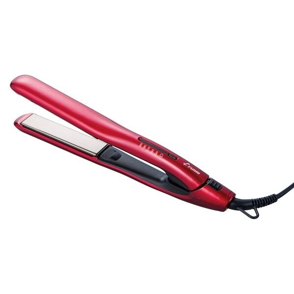 フカイ工業 ストレート&カール ヘアアイロン 35×290×50mm メタリックレッド FHI-911 1台