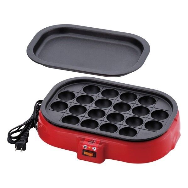 着脱式電気タコ焼器 平プレート付キ 330×255×80mm SNT-80 1台