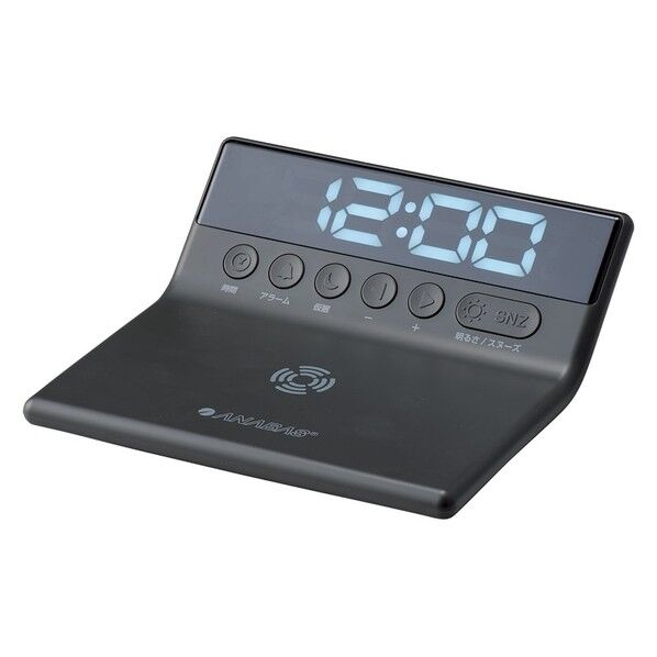 ワイヤレススマホ充電クロック CR-200 1個