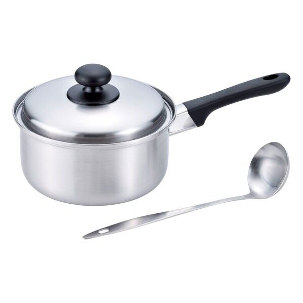  燕三 IH対応片手鍋 18cm(お玉付) EM-014 1点...