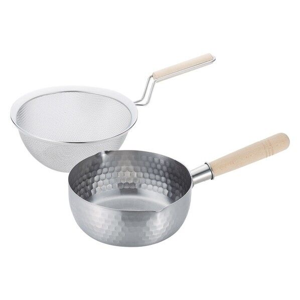 彩食庵 ST雪平鍋18cm&木柄ザルセット SM-9549 1点...